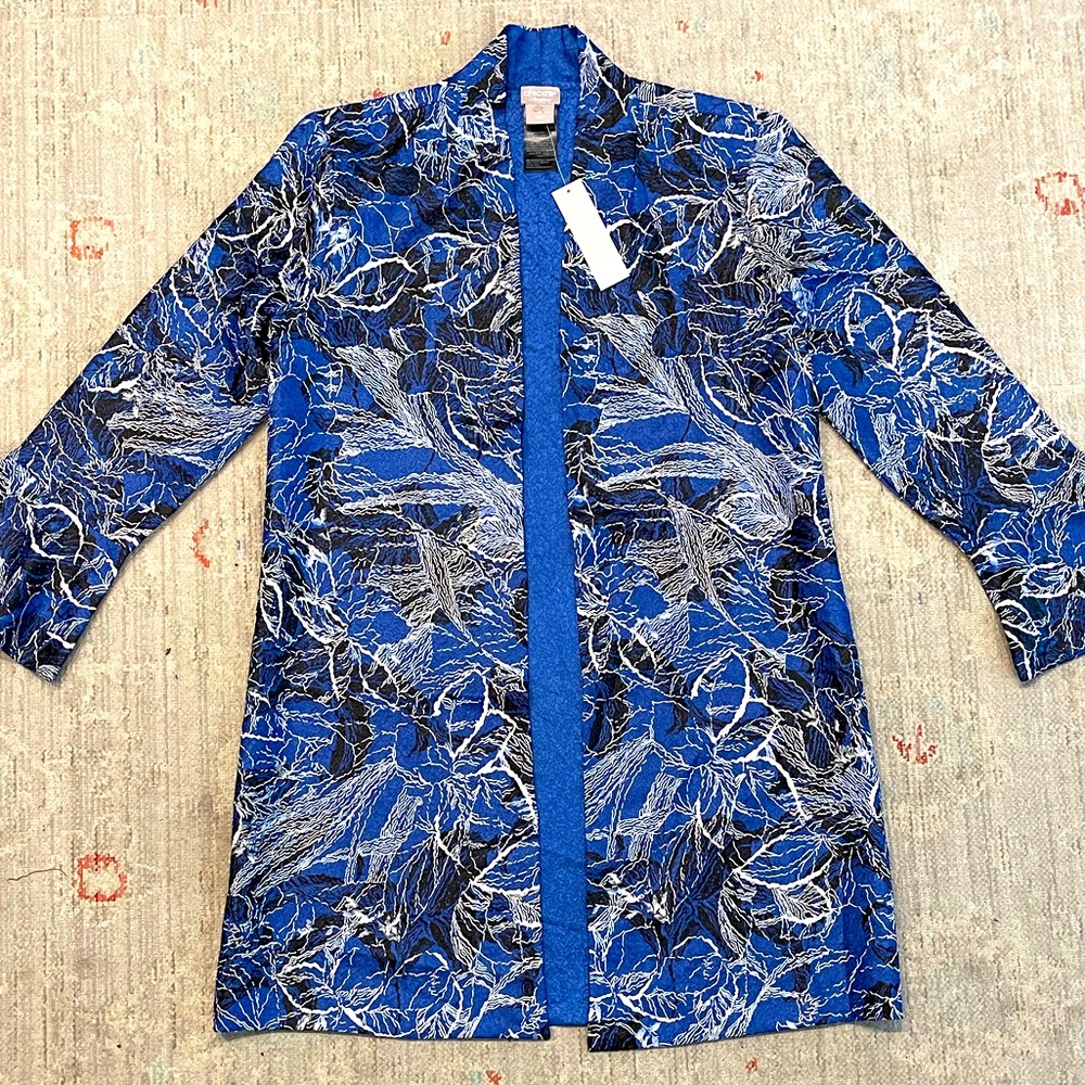 Chico’s travelers crushed reversible jacket small
